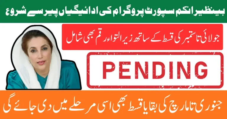 BISP Phase 1 July–September Pending Payments to Start Monday, Check Eligibility on 8171