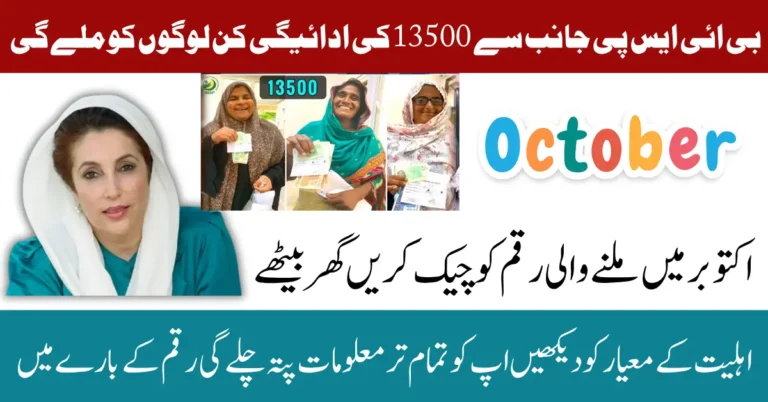 BISP 8171 Eligibility Criteria October 2025 For Next 13500 Payment Know Full Guide Step By Step