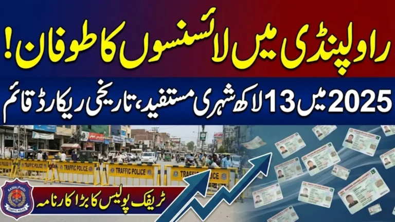 Rawalpindi Traffic Police Issues Record Number of Driving Licenses in 2025